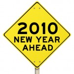 2010 Yellow Warning Sign - Isolated